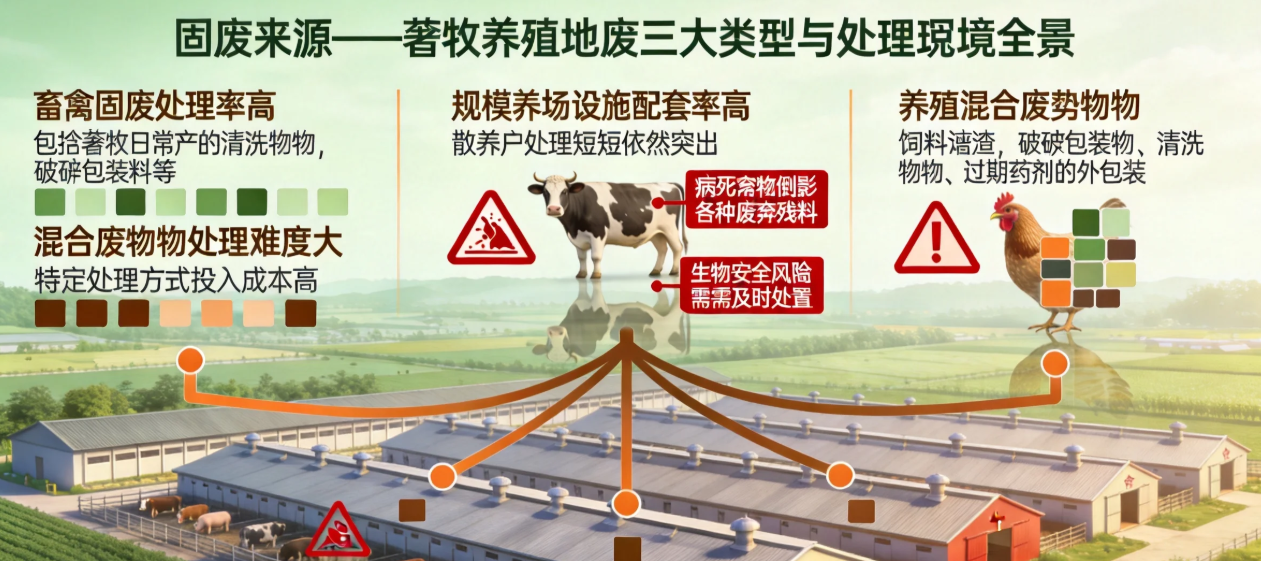 <b>SOWRT固废垃圾处理设备为畜牧业养殖固废提供新方</b>