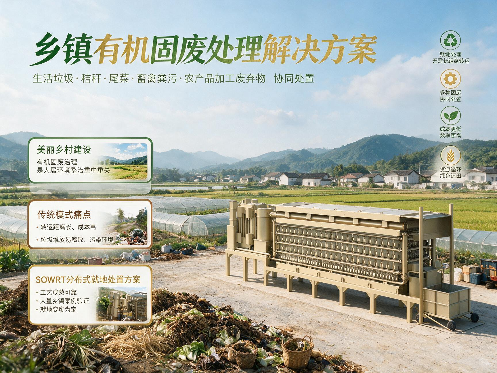 <b>乡村人居环境升级， SOWRT乡镇有机固废处理应用</b>